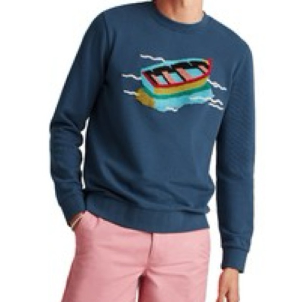 Set of Bonobos Graphic Sweatshirt with Boat Design and 2 pairs of pants NWOT - Picture 2 of 8
